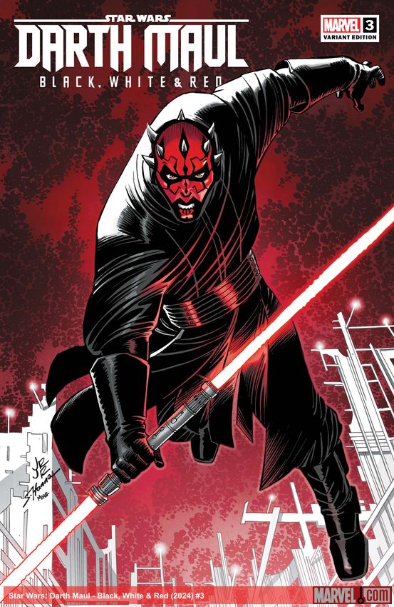 Star Wars: Darth Maul - Black, White & Red (2024) #3 (Variant)