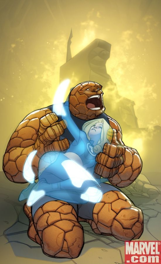 ULTIMATE FANTASTIC FOUR #58 cover by Pasqual Ferry