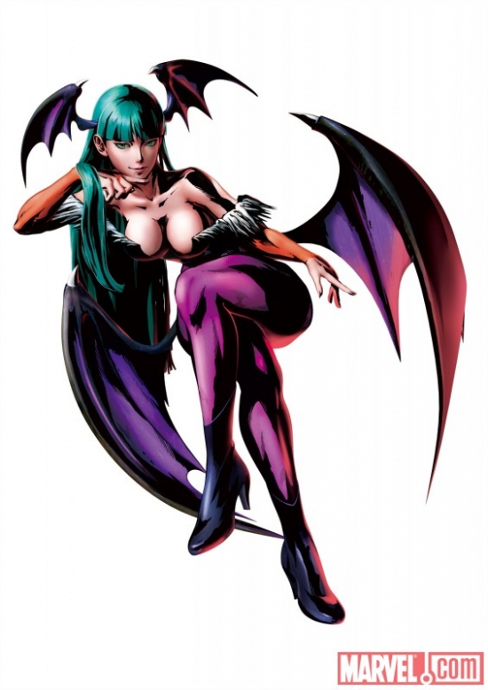 Marvel vs. Capcom 3: Fate of Two Worlds Morrigan promo art