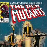 NEW MUTANTS #21 cover by Bill Sienkiewicz