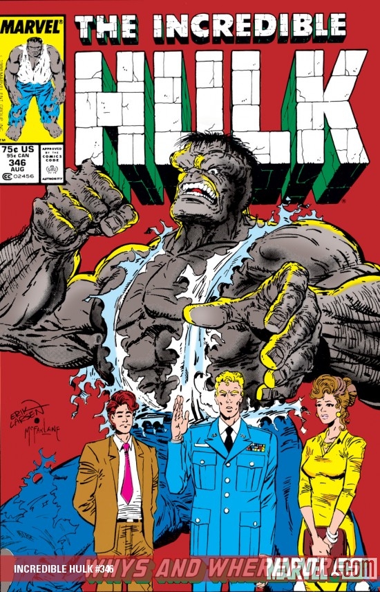 INCREDIBLE HULK #346 COVER