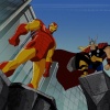 Screenshot of Iron Man and Thor from The Avengers: Earth's Mightiest Heroes!