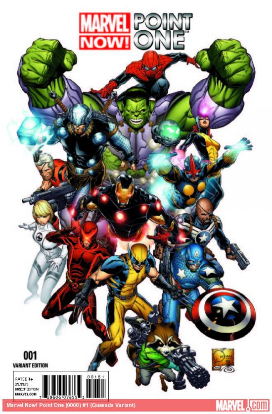MARVEL NOW! POINT ONE 1 QUESADA VARIANT (NOW, WITH DIGITAL CODE)