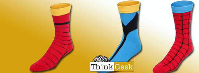 Pick Up Super Hero Socks From ThinkGeek