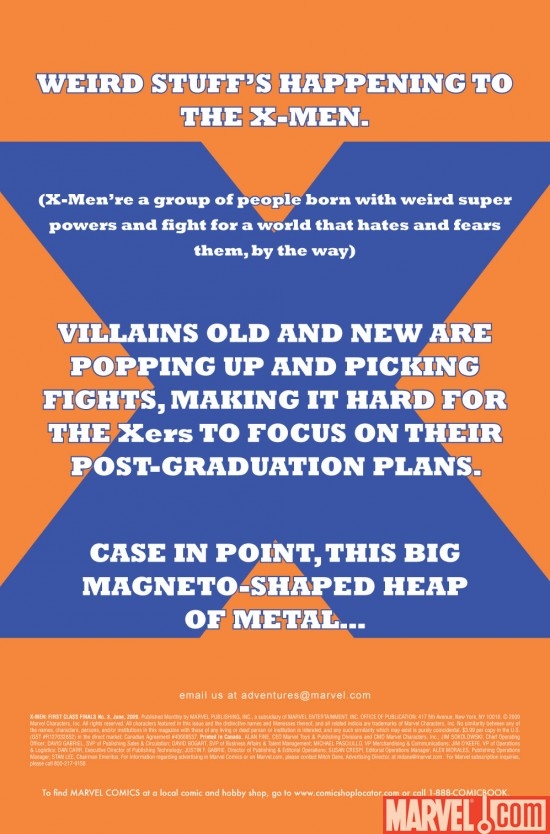 X-MEN: FIRST CLASS FINALS #3 preview page 3