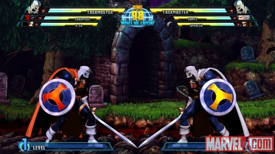 Marvel vs. Capcom 3 screenshot: Taskmaster vs. Taskmaster