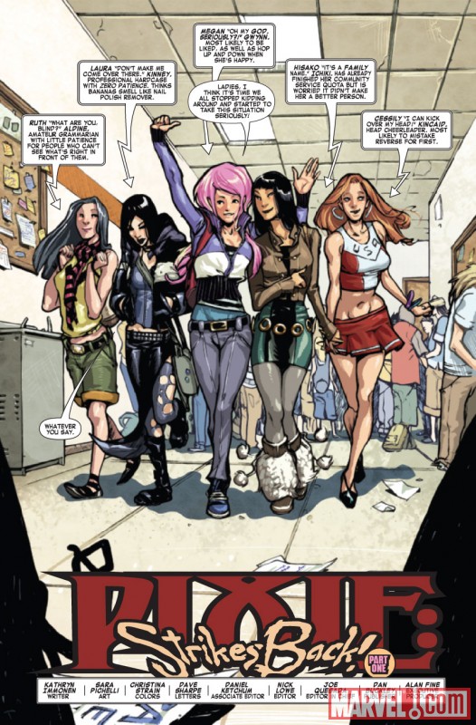 X-MEN: PIXIE STRIKES BACK #1 Art by Sara Pichelli
