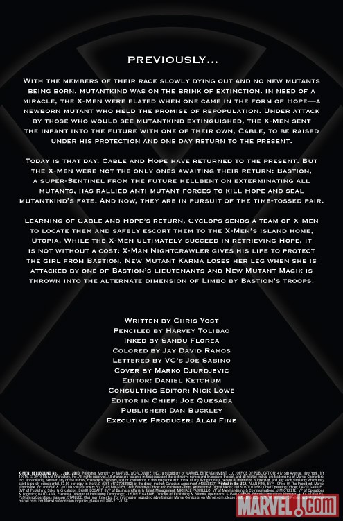 X-MEN: SECOND COMING - REVELATIONS: HELLBOUND # 1 recap page