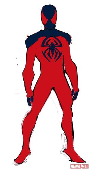 Scarlet Spider design art by Ryan Stegman