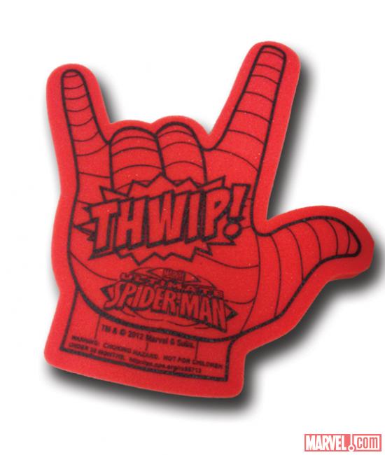 San Diego-exclusive Ultimate Spider-Man foam finger