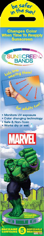 Marvel UV Sunscreen Bands Spring Into Action
