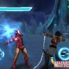 Iron Man battles Whiplash in the Iron Man 2 iPhone game