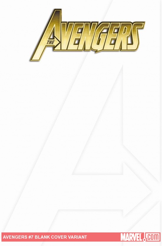 Avengers #7 Blank Cover Variant
