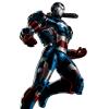 War Machine (Iron Patriot alternate costume) character model from Marvel: Avengers Alliance
