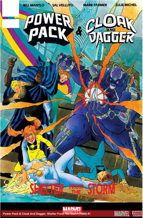 CLOAK AND DAGGER AND POWER PACK: SHELTER FROM THE STORM GRAPHIC NOVEL 1 (1989)
