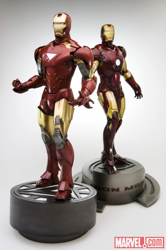 Iron Man Movie Mark VI  and Mark III Fine Art Statues from Kotobukiya