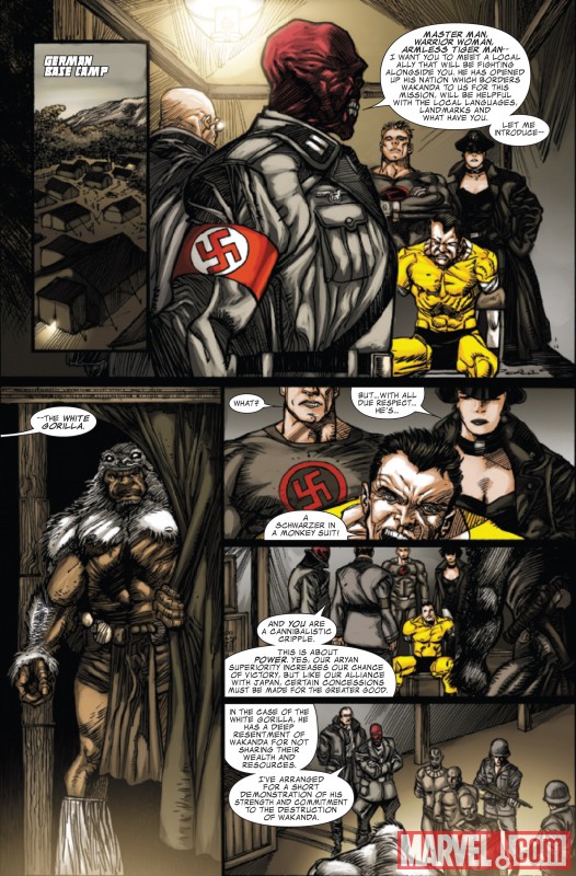 CAPTAIN AMERICA/BLACK PANTHER: FLAGS OF OUR FATHERS #3 preview art by Denys Cowan