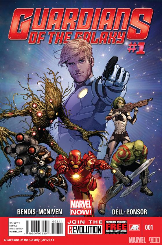 Guardians of the Galaxy #1 cover art by Steve McNiven