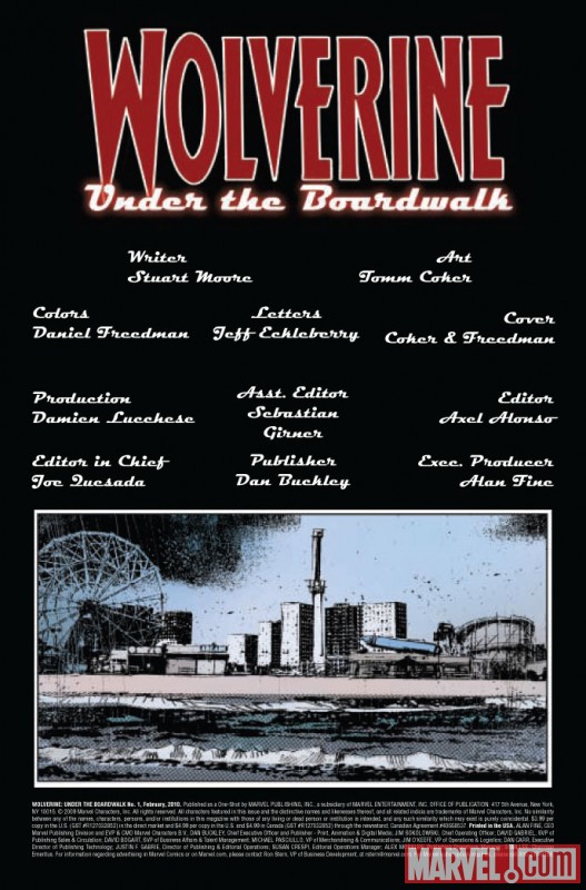 Wolverine: Under the Boardwalk One-Shot (2009) #1