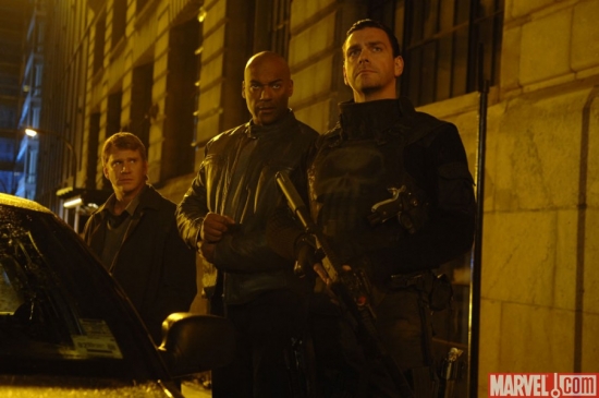 (L to R) Det. Soap, Agent Budiansky, Frank Castle