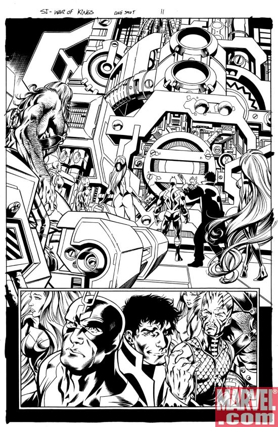 SECRET INVASION: WAR OF KINGS preview art by Paul Pelletier