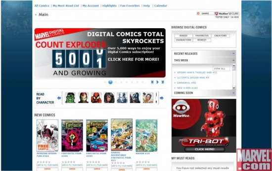 Marvel Digital Comics Unlimited