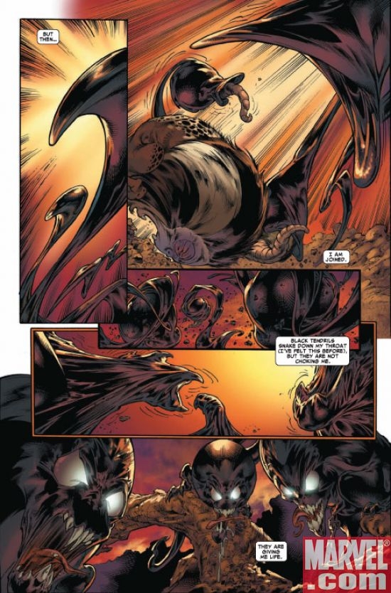 VENOM: DARK ORIGIN #4 preview art by Angel Medina