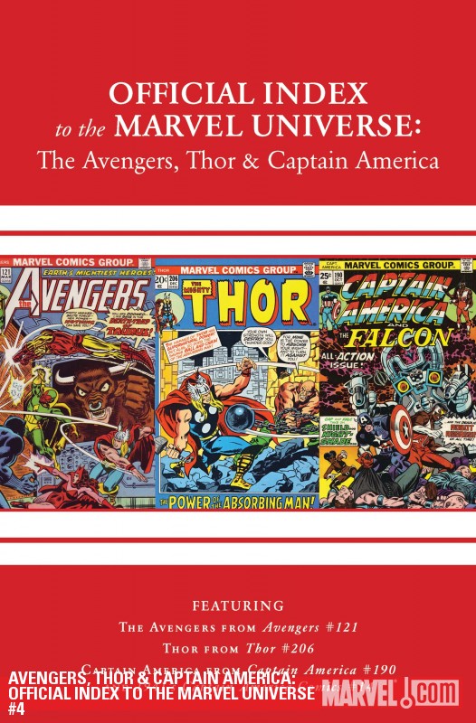 Avengers, Thor & Captain America: Official Index to the Marvel Universe (2010) #4