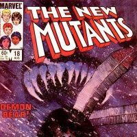 NEW MUTANTS #18 cover by Bill Sienkiewicz