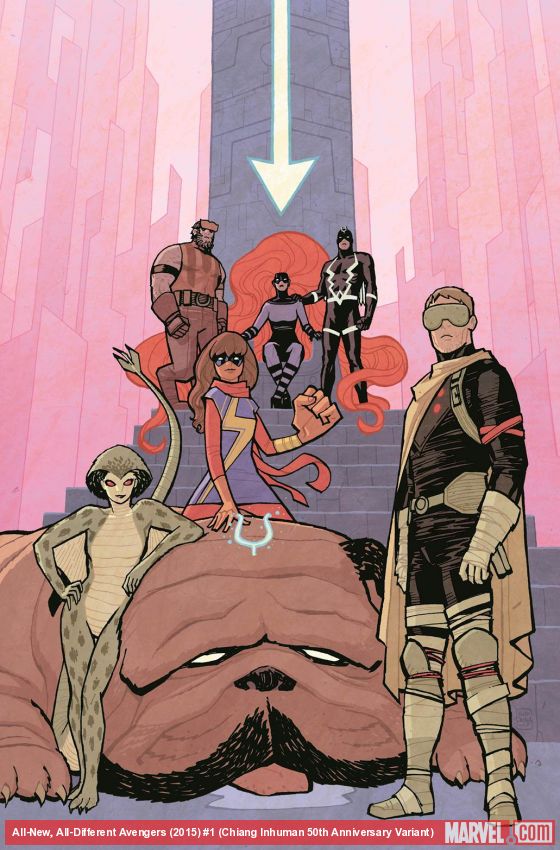 All-New, All-Different Avengers (2015) #1 (Chiang Inhuman 50th Anniversary Variant)