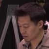 Chen signing at the Marvel booth