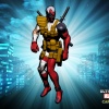 Alternate Deadpool skin from the Evil Twin DLC pack for Ultimate Marvel vs. Capcom 3