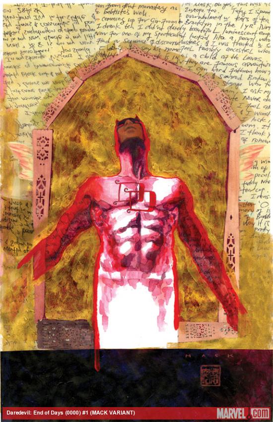 Daredevil: End of Days #1 variant cover by David Mack