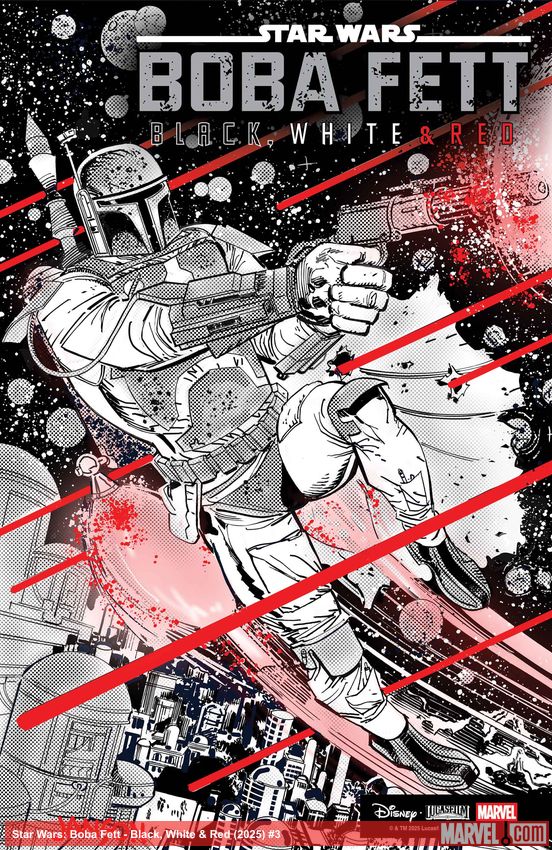Star Wars: Boba Fett - Black, White & Red (2025) #3 (Variant)