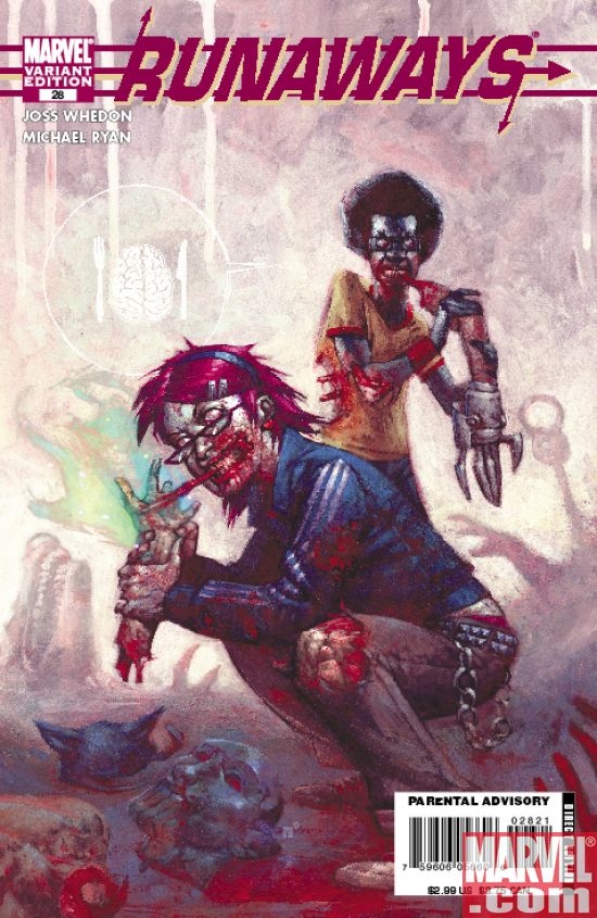 Runaways #28 zombie variant