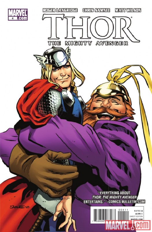 THOR: THE MIGHTY AVENGER #4 cover art by Chris Samnee