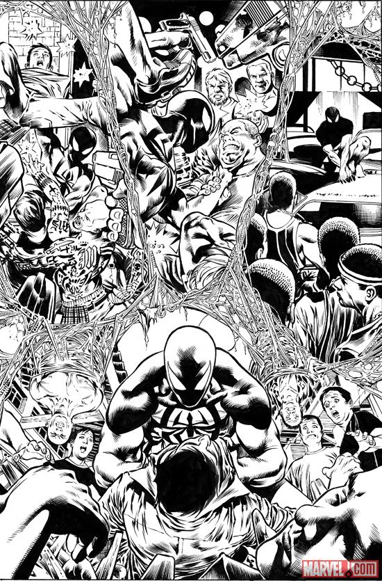 Scarlet Spider #12.1 preview inks by Paulo Siqueira