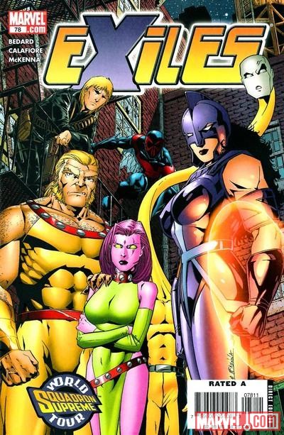 EXILES #78 Cover by Jim Calafiore