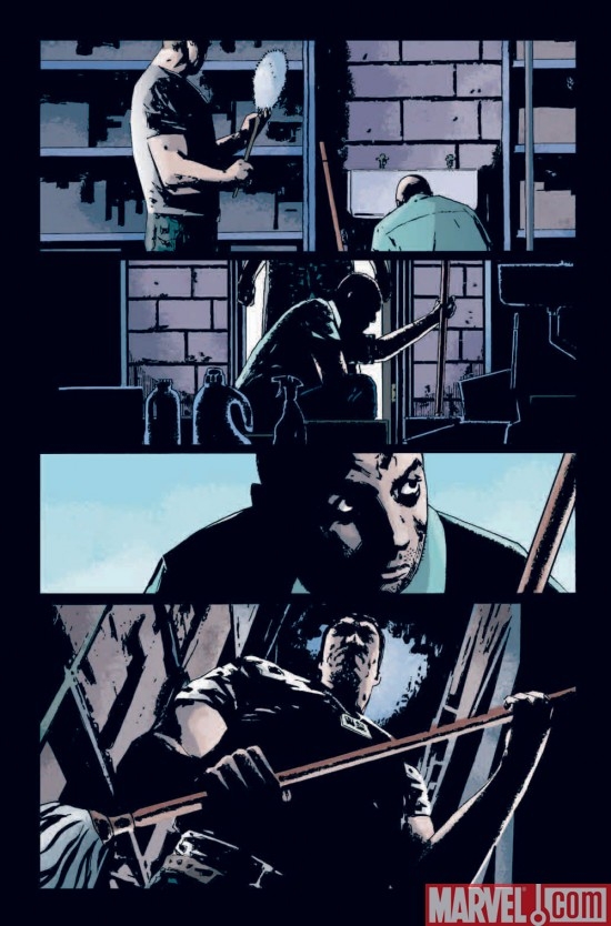 PUNISHER: NAKED KILL, preview art by Laurence Campbell