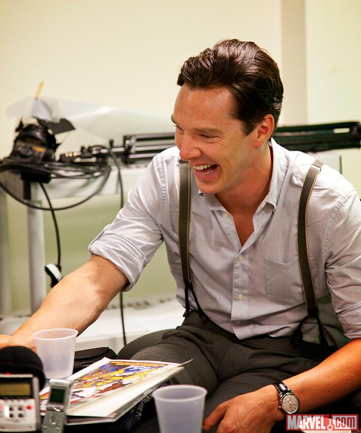 Sherlock Star Benedict Cumberbatch during a This Week in Marvel Podcast