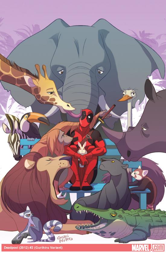 Deadpool (2012) #2 variant cover by Gurihiru