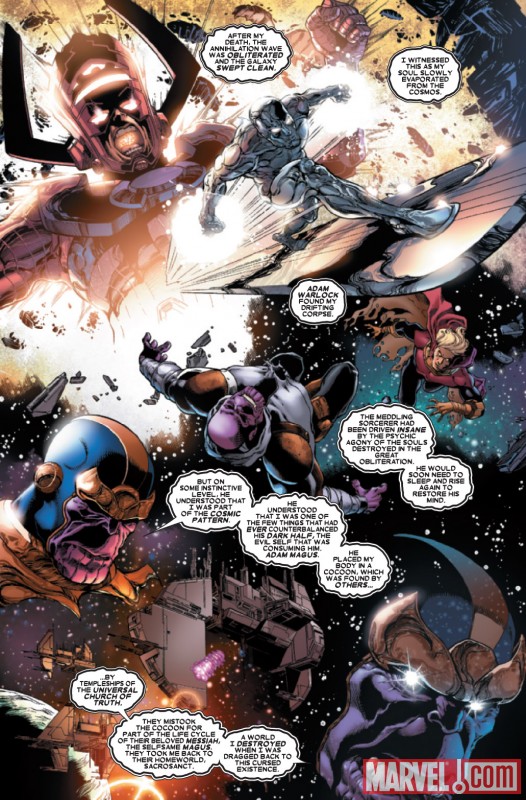 THE THANOS IMPERATIVE: IGNITION #1 preview art by Brad Walker