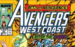 Avengers West Coast #53 cover by John Byrne