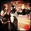 FanExpo 2011: Black Widow and Spider-Man Cosplayers