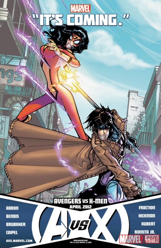 Avengers Vs. X-Men teaser by Humberto Ramos
