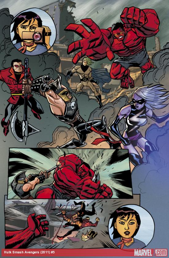 Hulk Smash Avengers #5 preview art by Michael Avon Oeming