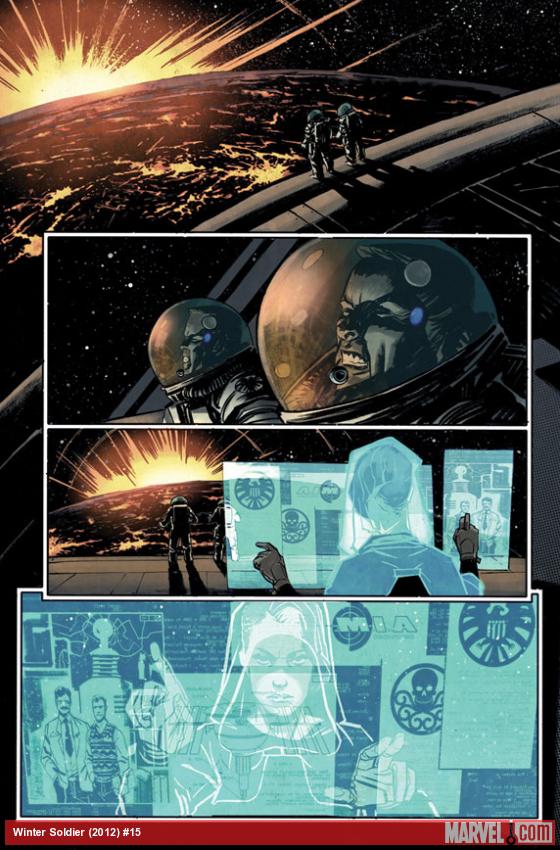 Winter Soldier #15 preview art by Nic Klein
