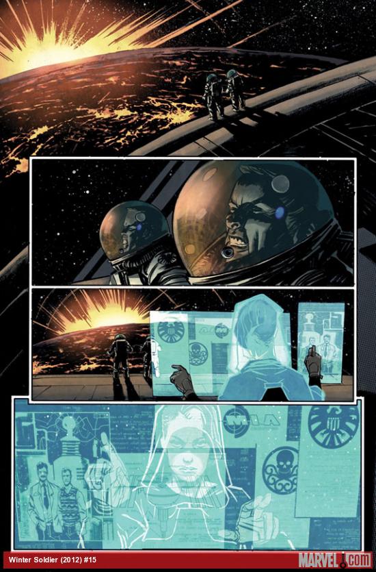 Winter Soldier #15 preview art by Nic Klein