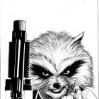 Guardians of the Galaxy (2013) #3 black and white cover by Steve McNiven