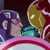 A possessed Captain America faces off with Iron Man in Marvel's Avengers Assemble